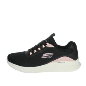 Skechers Skech-lite Pro Glimmer Me, Scarpe sportive Donna, Black Mesh Pink Trim