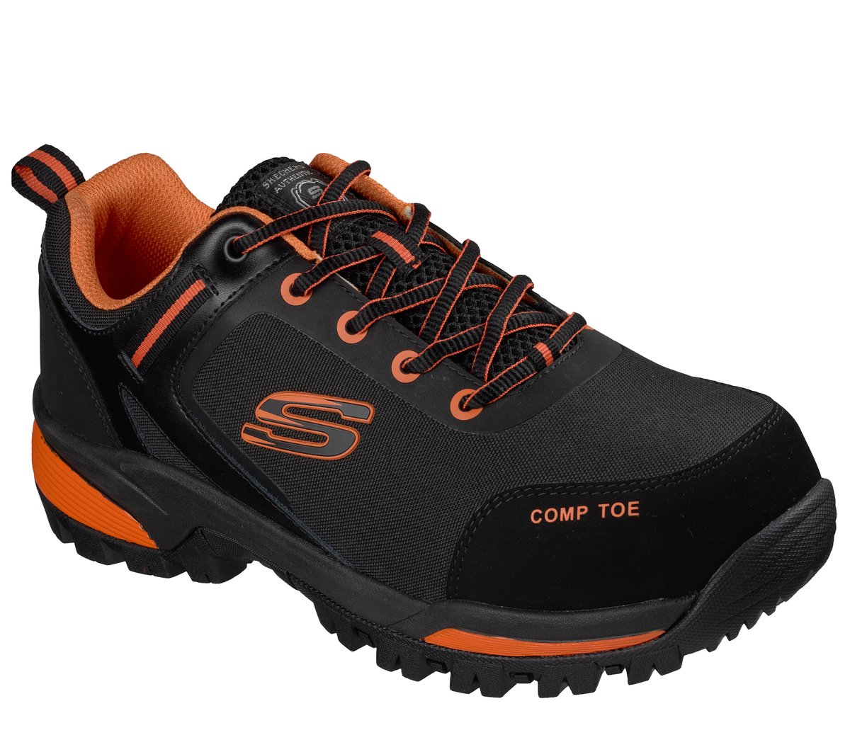 Skechers For Work Gatlon Strigax 200188EC nero arancio fluo profilo