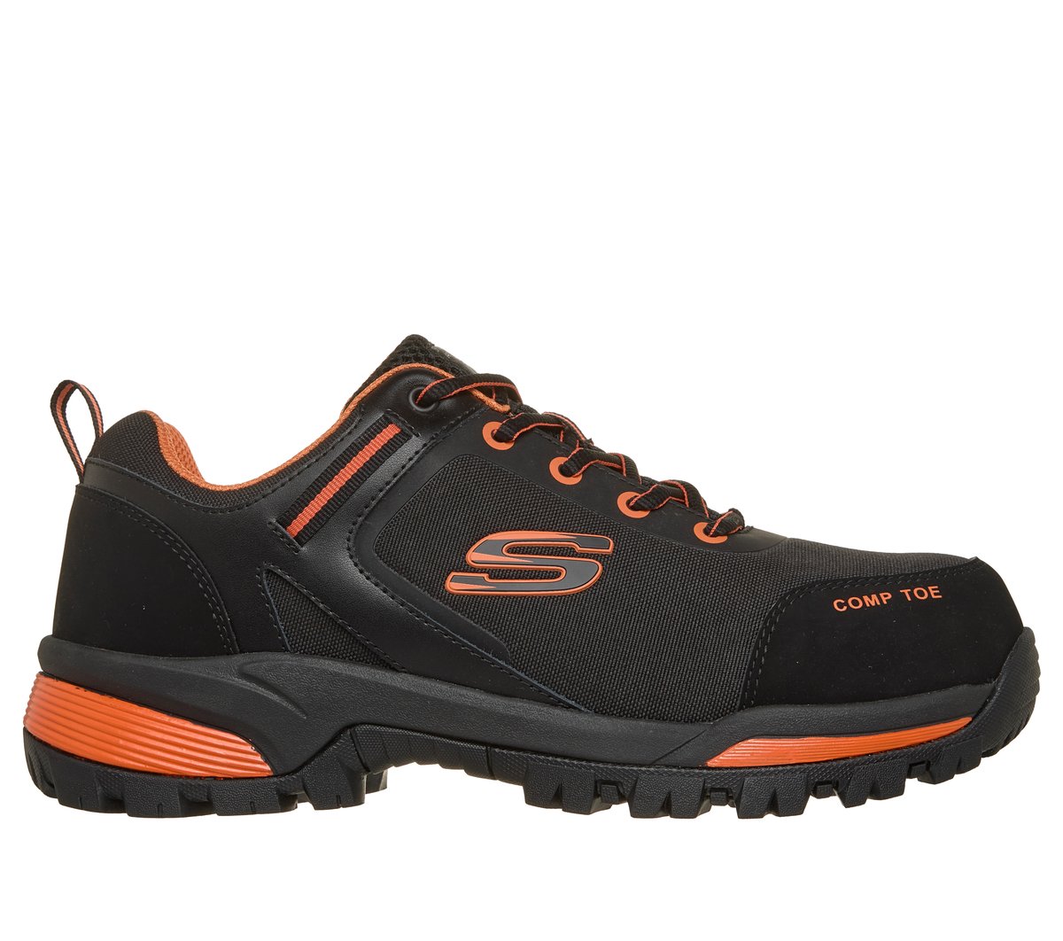 Skechers For Work Gatlon Strigax 200188EC nero arancio fluo