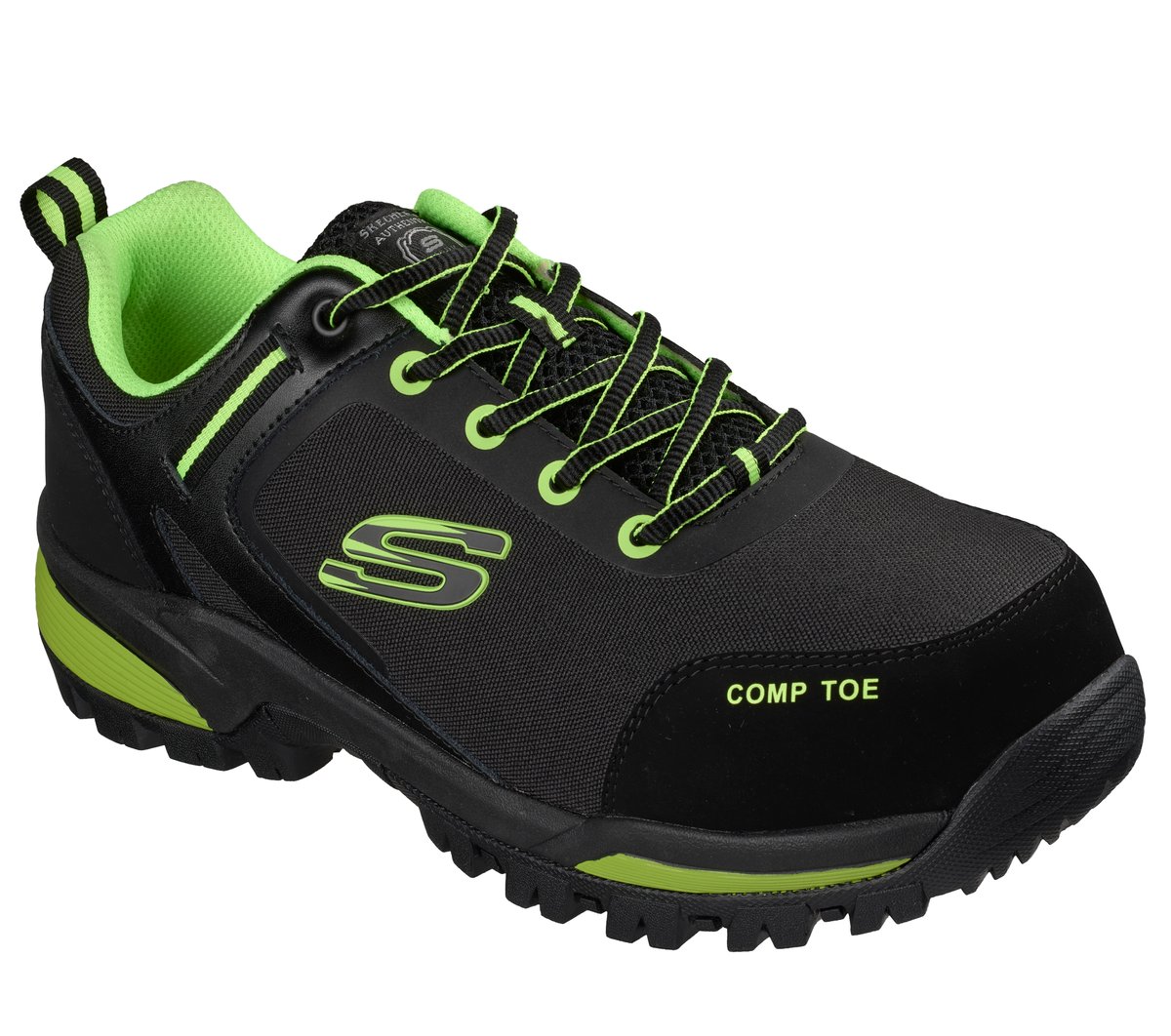 Skechers For Work Gatlon Strigax 200188EC nero verde fluo profilo